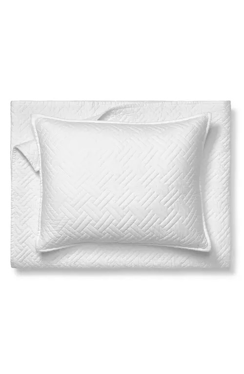 Boll & Branch Heritage Organic Cotton Quilt & Sham Set in White at Nordstrom, Size Full | Nordstrom