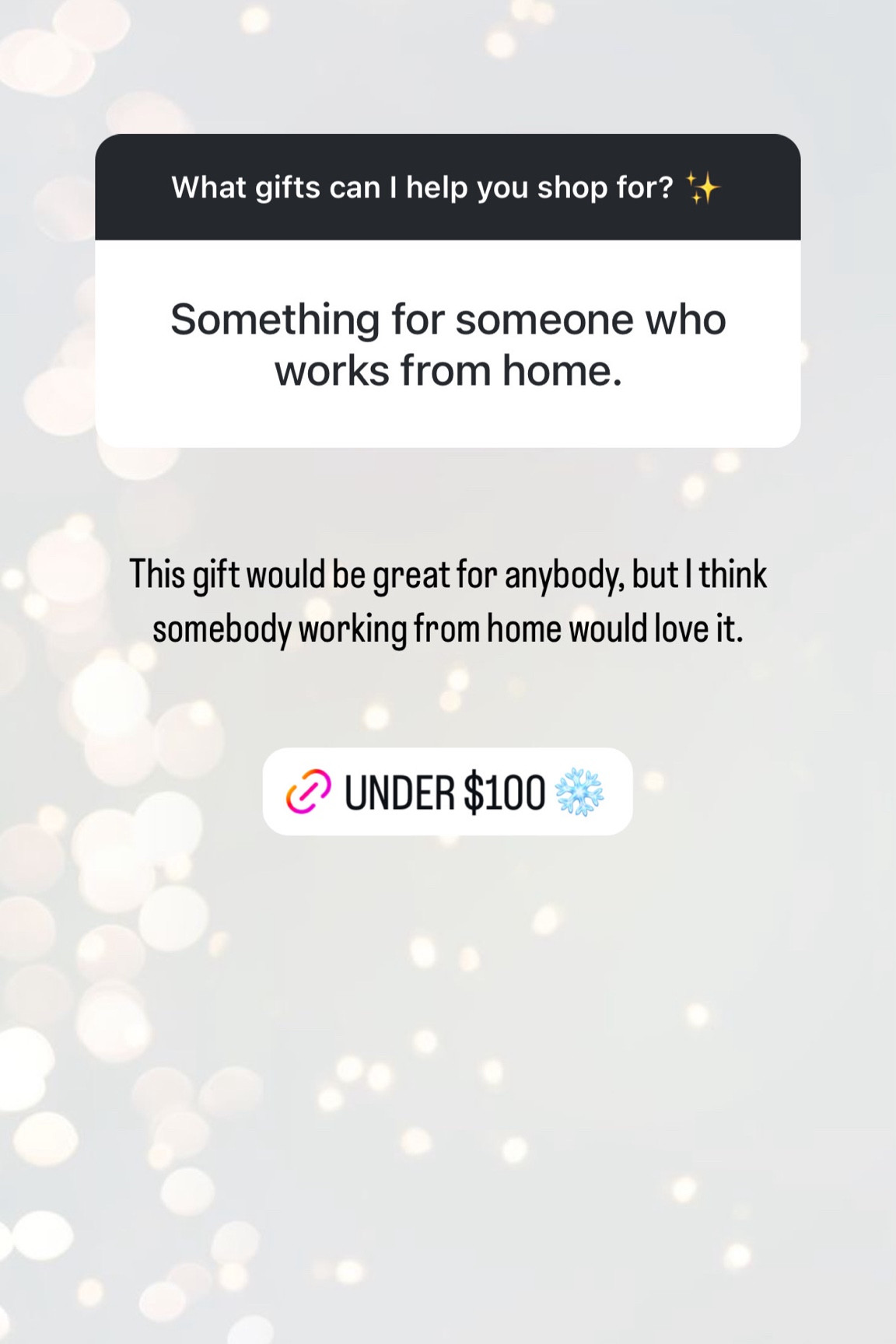 This gift would be great for anybody, but I think somebody working from home would love it✨
StylinByAylin, Aylin, gift guide, gift idea

#LTKSeasonal #LTKHoliday #LTKGiftGuide