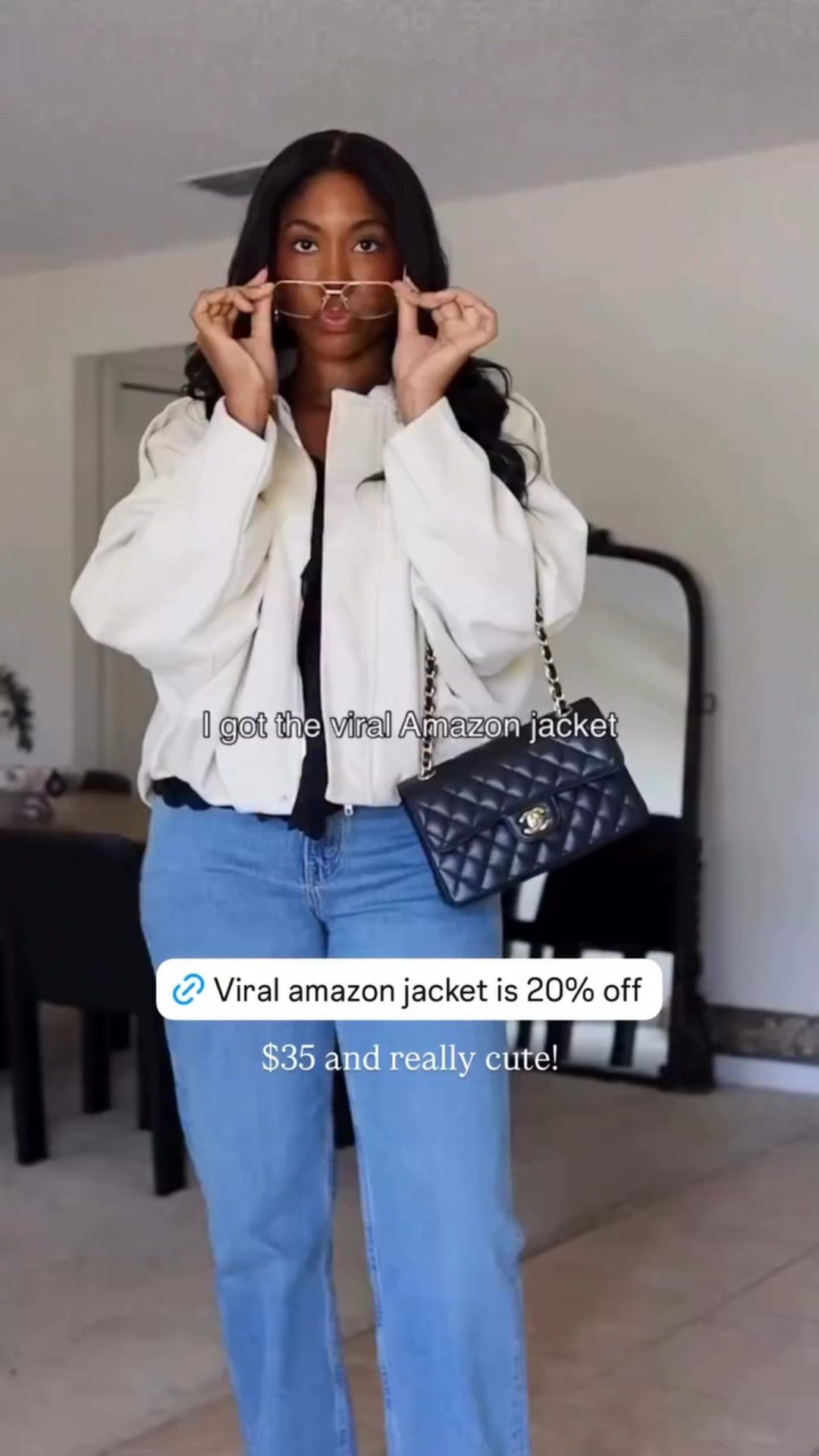 Viral Amazon Jacket! $35 and really cute! I’m wearing a large for an oversized fit 

#LTKSaleAlert #LTKCyberWeek #LTKootd