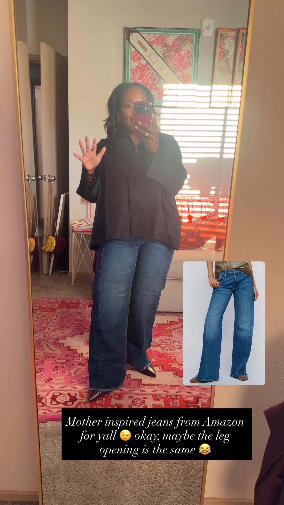 Mother inspired denim from Amazon! 65% cotton, stretchy and petite friendly! I’m wearing the size 12. 👖

#LTKvlog #LTKPetite #LTKMidsize