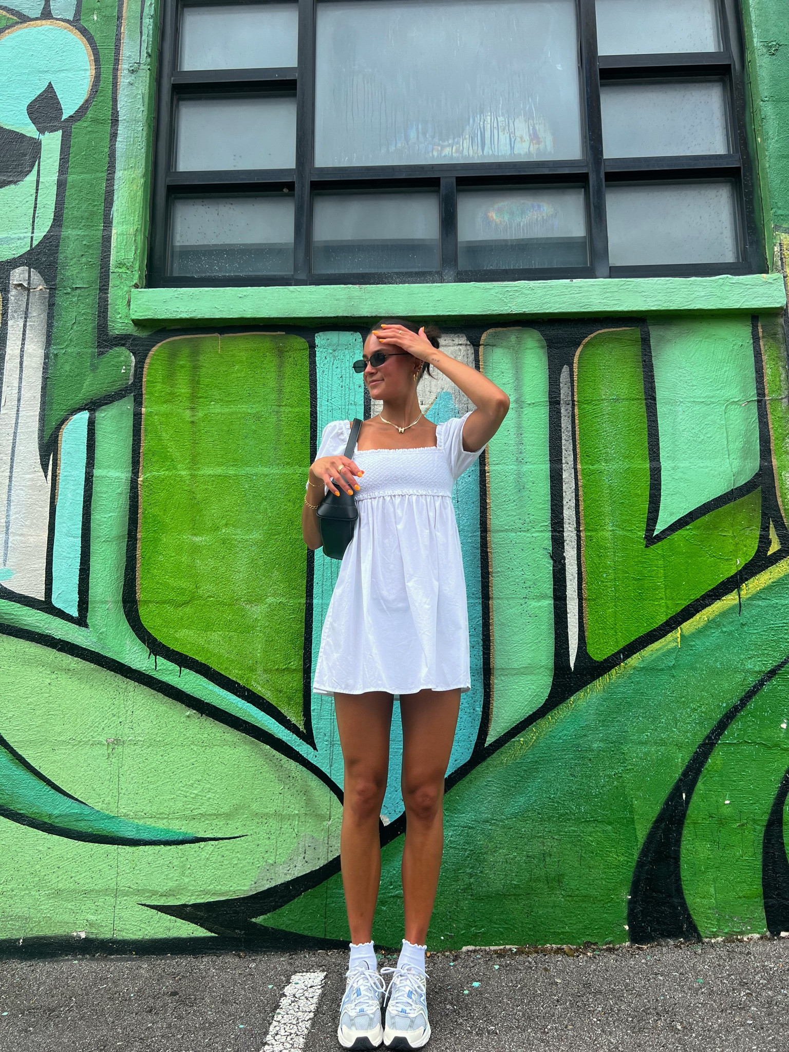 Wearing this dress in an XS! Shoes are out of stock in my color but linked a similar pair and a similar bag since mine is thrifted :) 

#LTKstyletip