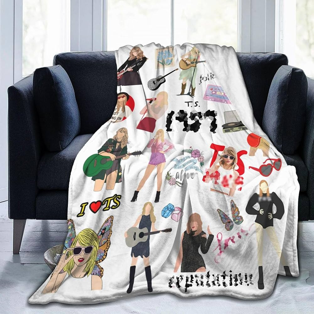 Singer Throw Blanket Super Soft Flannel Merchandise Blankets Gifts for Kids Adults Fans Bedroom B... | Amazon (US)