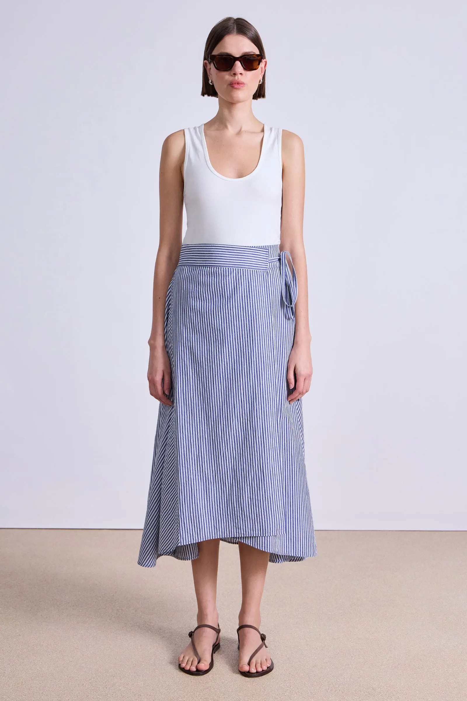 Marsala Asymmetrical Skirt | Apiece Apart | Apiece Apart