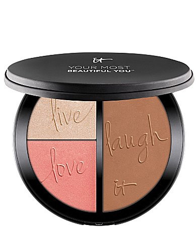 IT Cosmetics Your Most Beautiful You Anti-Aging Matte Bronzer Radiance Luminzer and Brightening Blush Face Palette | Dillard's