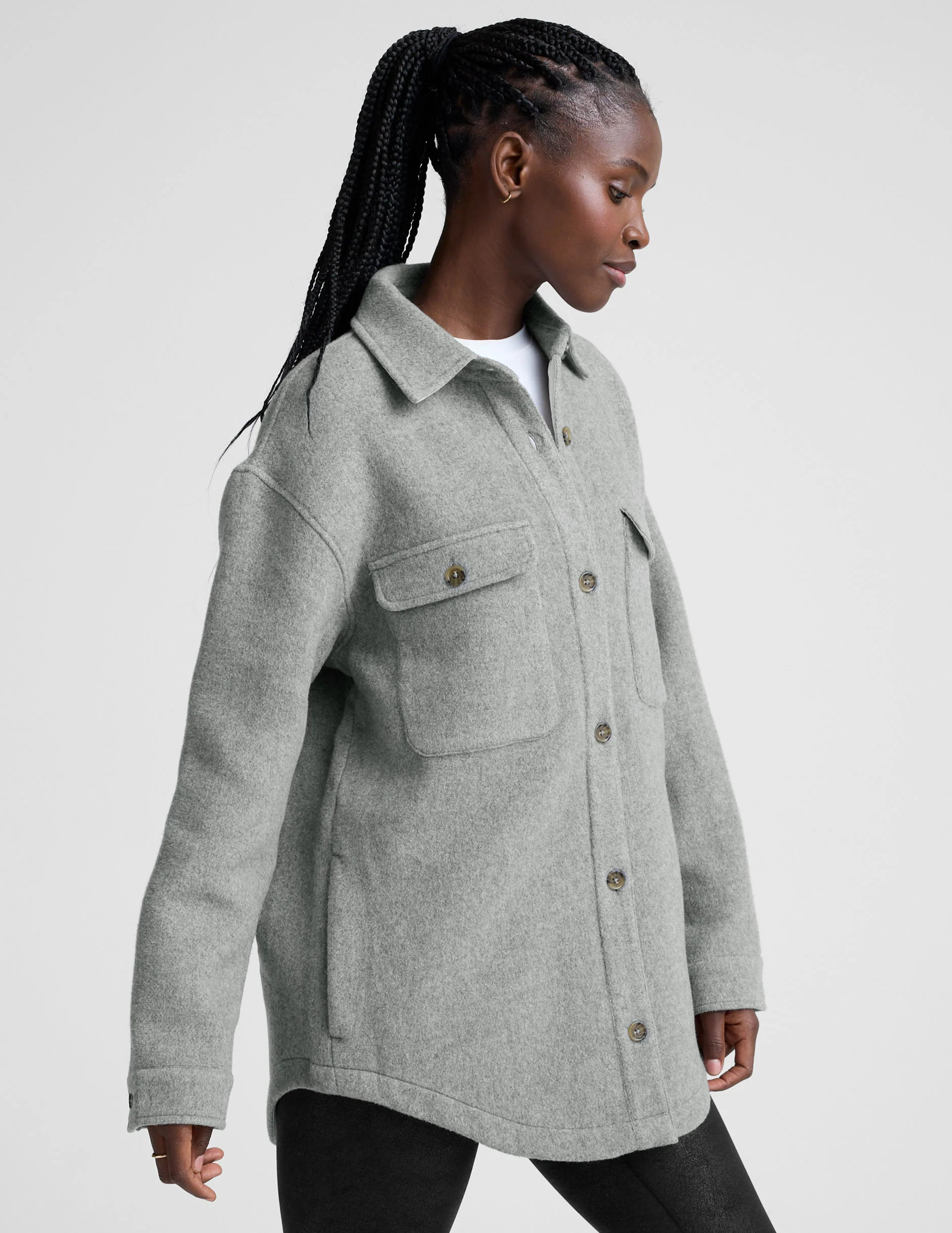 Insulated Wool Shirt Jacket | Beyond Yoga | Beyond Yoga