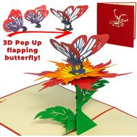 Linpopup®, Pop-Up Card Flowers - Butterfly 3D Greeting For Mother's Day, Birthday, Gift Mom | Etsy (US)