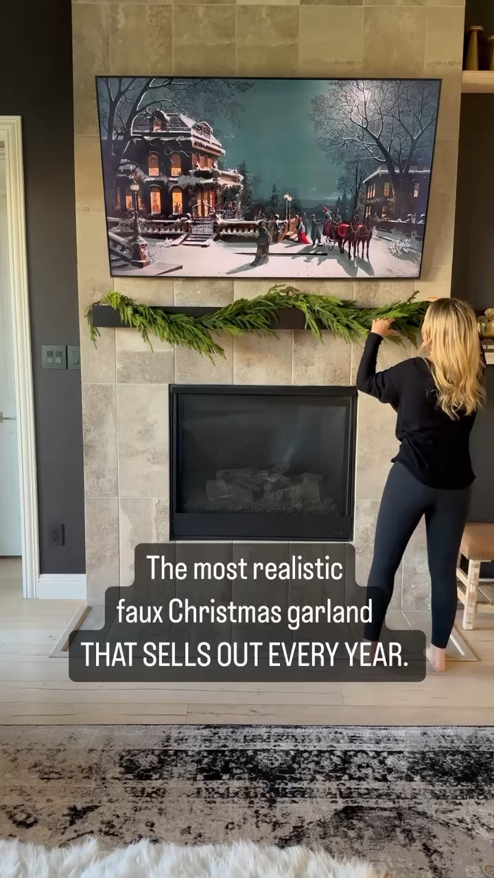 The most realistic faux Christmas garland that sells out every year from Amazon! Linked below⬇️

#LTKSeasonal #LTKstyletip #LTKHoliday
