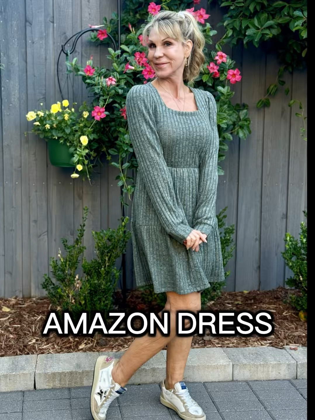 Right now several colors of this dress are 20% off.
A dress this comfortable always makes me want to hrow on a pair of sneakers, but it’s really easy to wear a pair of high boots or even a little pair of kitten heels and dress it up. 

#LTKCyberWeek #LTKStyleTip #LTKOver40