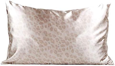 Kitsch 100% Satin Pillowcase, Vegan Silk Pillowcase, Standard (Leopard) | Amazon (US)