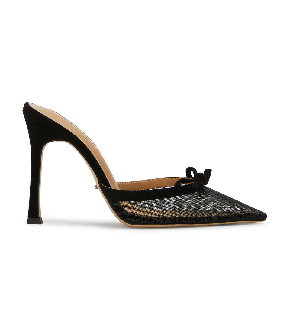 Aroma Black Nylon/Suede Heels | Heels | Tony Bianco USA | Tony Bianco US