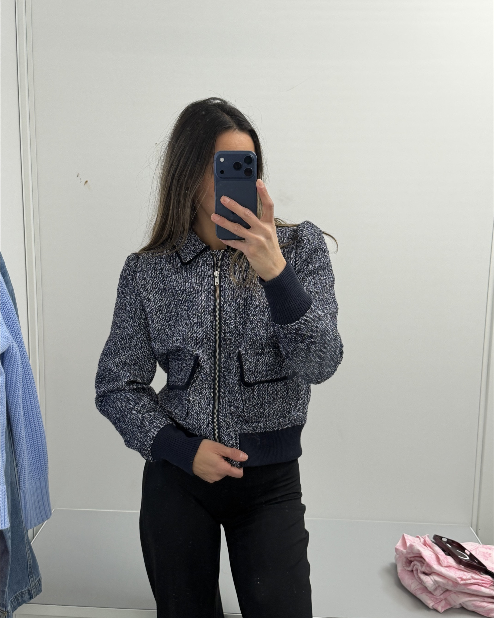 Dark navy tweed jacket 

Love the detailing on this, the puff sleeves, dark navy trim on collar and pockets. It’s so adorable on, and Versatile! 

Chic style , classic style , adorable style , casual style, work style, office style, spring jacket

#LTKPetite #LTKgrwm #LTKootd