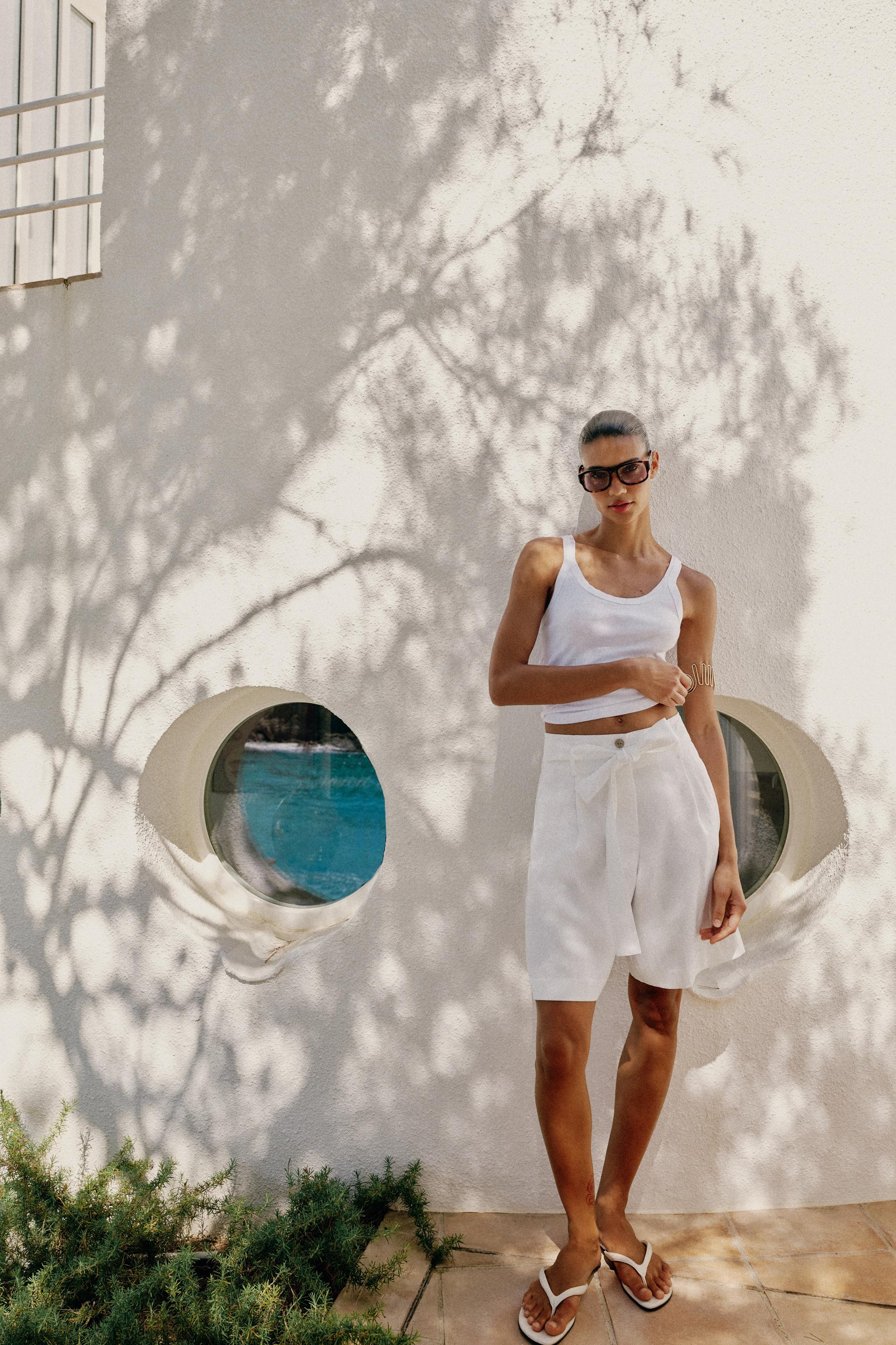 TIE-BELT BERMUDA SHORTS | Zara UK