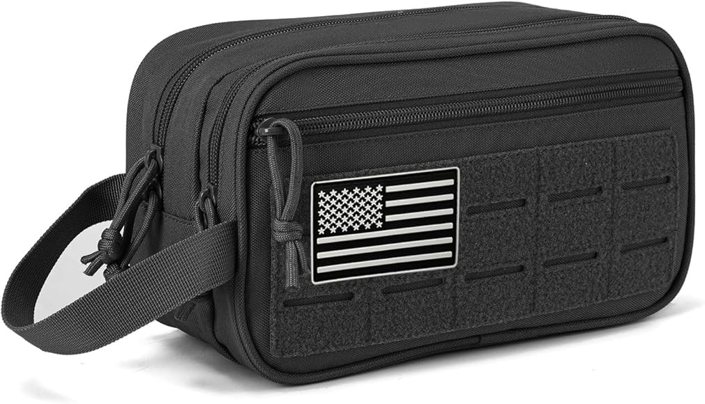 QT&QY Tactical Toiletry Bag For Men Hygiene Bag EDC Military Tool Molle Pouches Small Dopp Kit Me... | Amazon (US)
