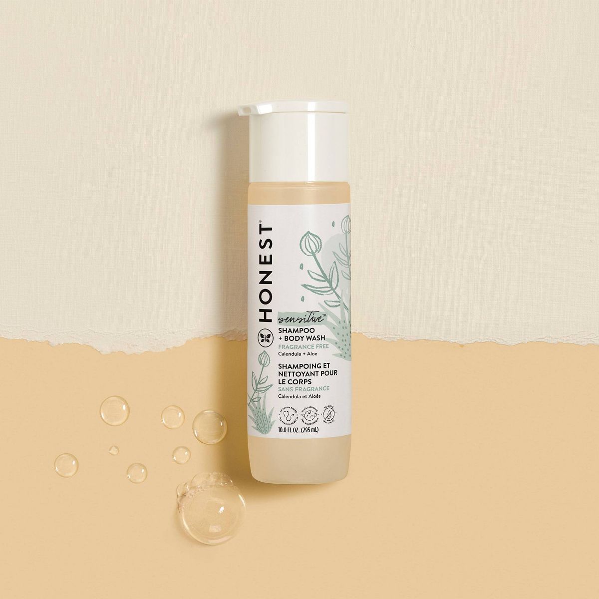 The Honest Company Sensitive Shampoo + Body Wash Fragrance Free - 10 fl oz | Target
