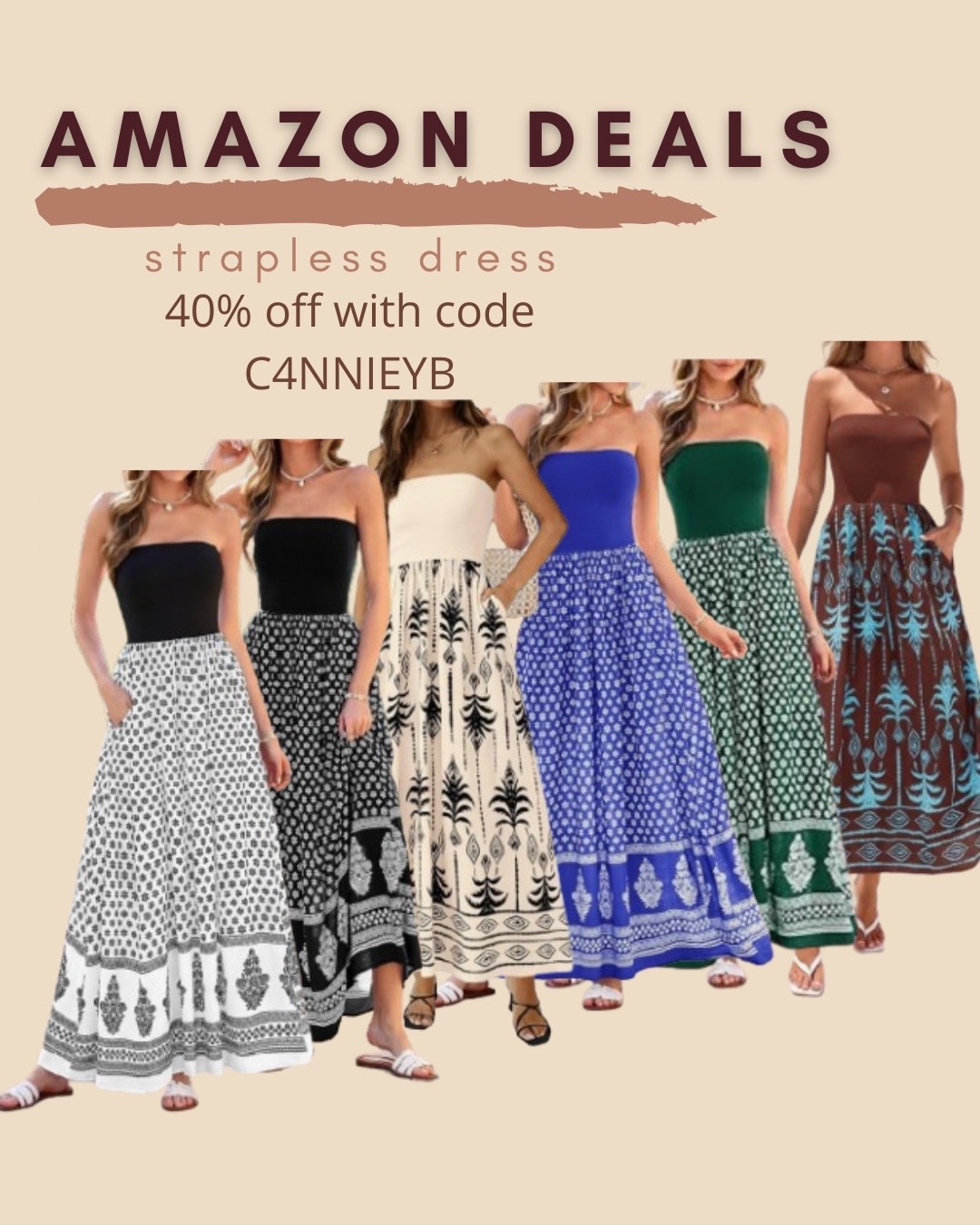 $24 ends 6/22

Amazon fashion
Amazon deals
Maxi dress
Strapless dress
Resort wear
Beach dress

#LTKSaleAlert