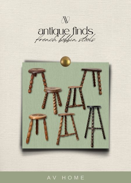Antique French bobbin stools! Such a versatile piece to have in your home

#LTKFind #LTKhome