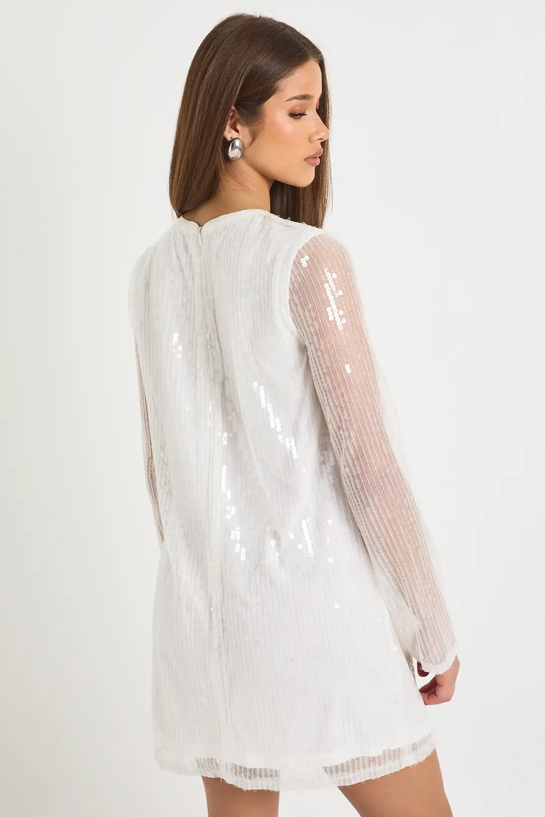 Oversized Sequin Shift Dress | boohoo (US & Canada)