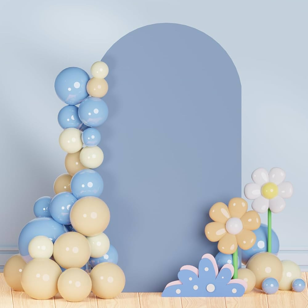 Wedding Arch Cover Arch Stand Covers 3.3x6.6FT Dusty Blue Arch Backdrop Cover Fitted Chiara Backd... | Amazon (US)