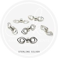 Mini Loc Jewelry Bow Design in 925 Sterling Silver, Hair Jewelry Will Fit Sisterlocks Or Microlocs Size Locs, Pack Of 6 | Etsy (US)