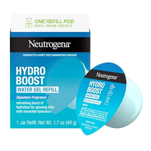 Neutrogena Hydro Boost Water Gel Face Moisturizer Refill Pod, Refill Pack of Hyaluronic Acid Moisturizer for a Refreshing Burst of Hydration & Dewy Skin, Signature Fragrance, 1.7 oz | Amazon (US)