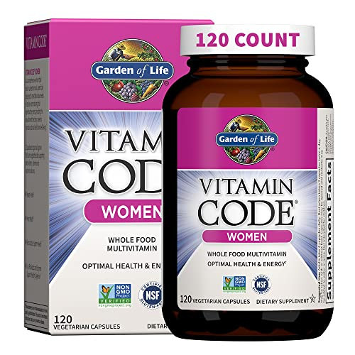 Garden of Life Multivitamin for Women, Vitamin Code Women's Multi - 120 Capsules, Whole Food Womens Multi, Vitamins, Iron, Folate not Folic Acid & Probiotics for Womens Energy, Vegetarian Supplements | Amazon (US)