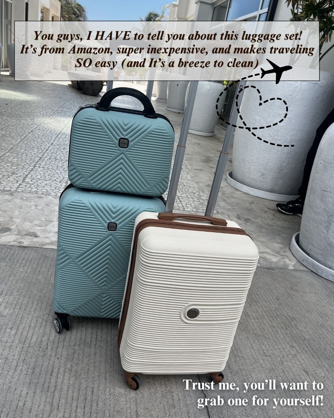 Affordable Amazon luggage Set! 

#LTKTravel #LTKSaleAlert #LTKmomlife