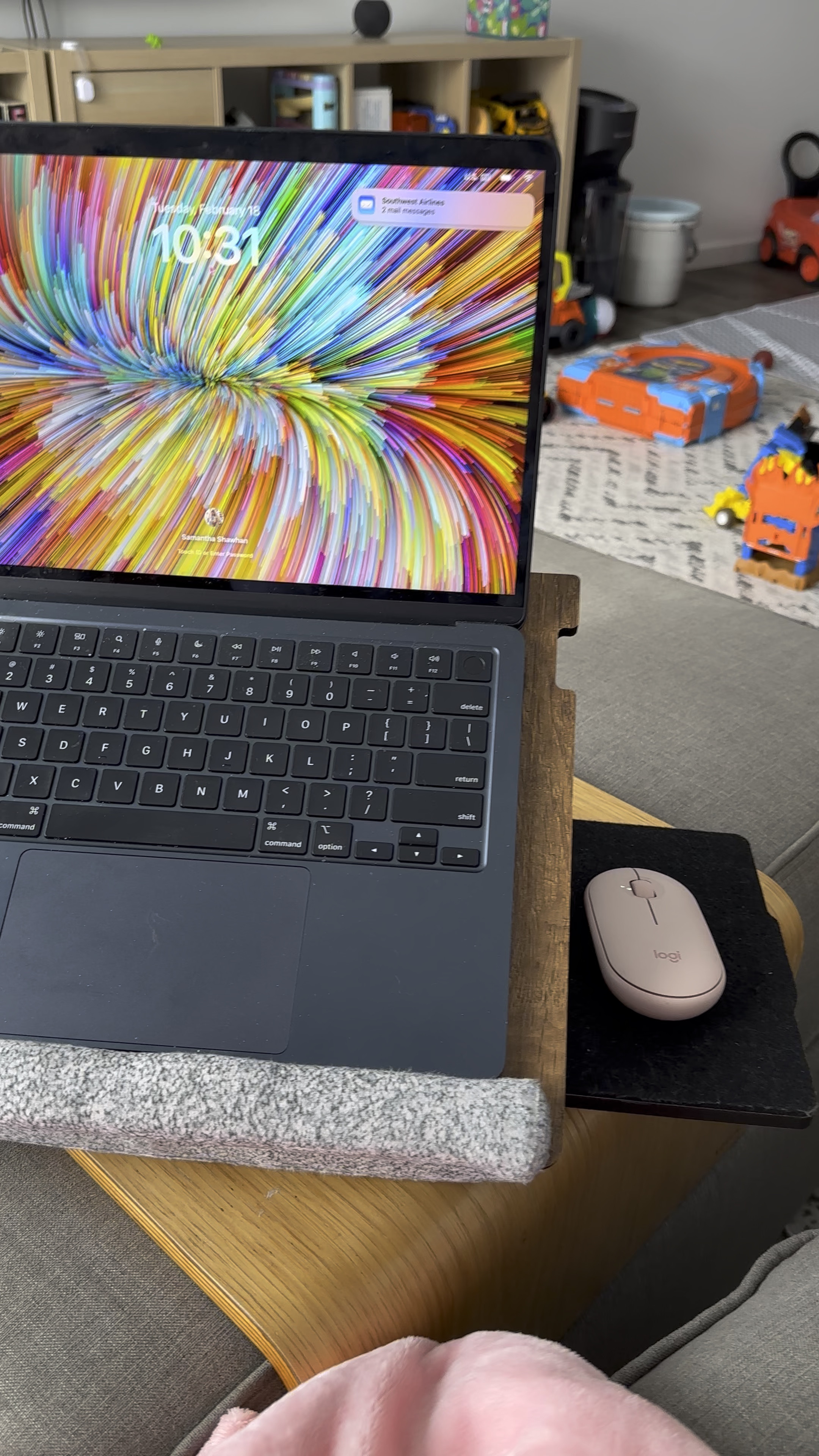 Working on the couch today and using my couch desk. 

#LTKHome #LTKFindsUnder50 #LTKWatchNow