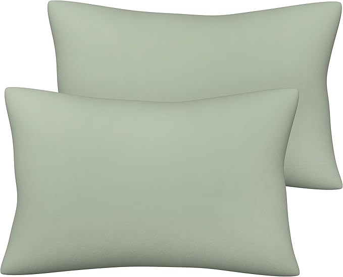 Pobibaby - 2 Pack Premium Toddler Solid Pillowcase - Ultra Soft Jersey Knit - Crib Pillow, Kids P... | Amazon (US)