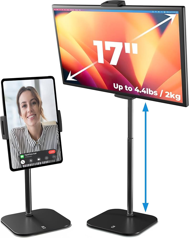 COOPER TabStand, 20" Tall iPad Stand for Desk, Portable Monitor Holder up to 17" Holds 4.4lb, Des... | Amazon (US)