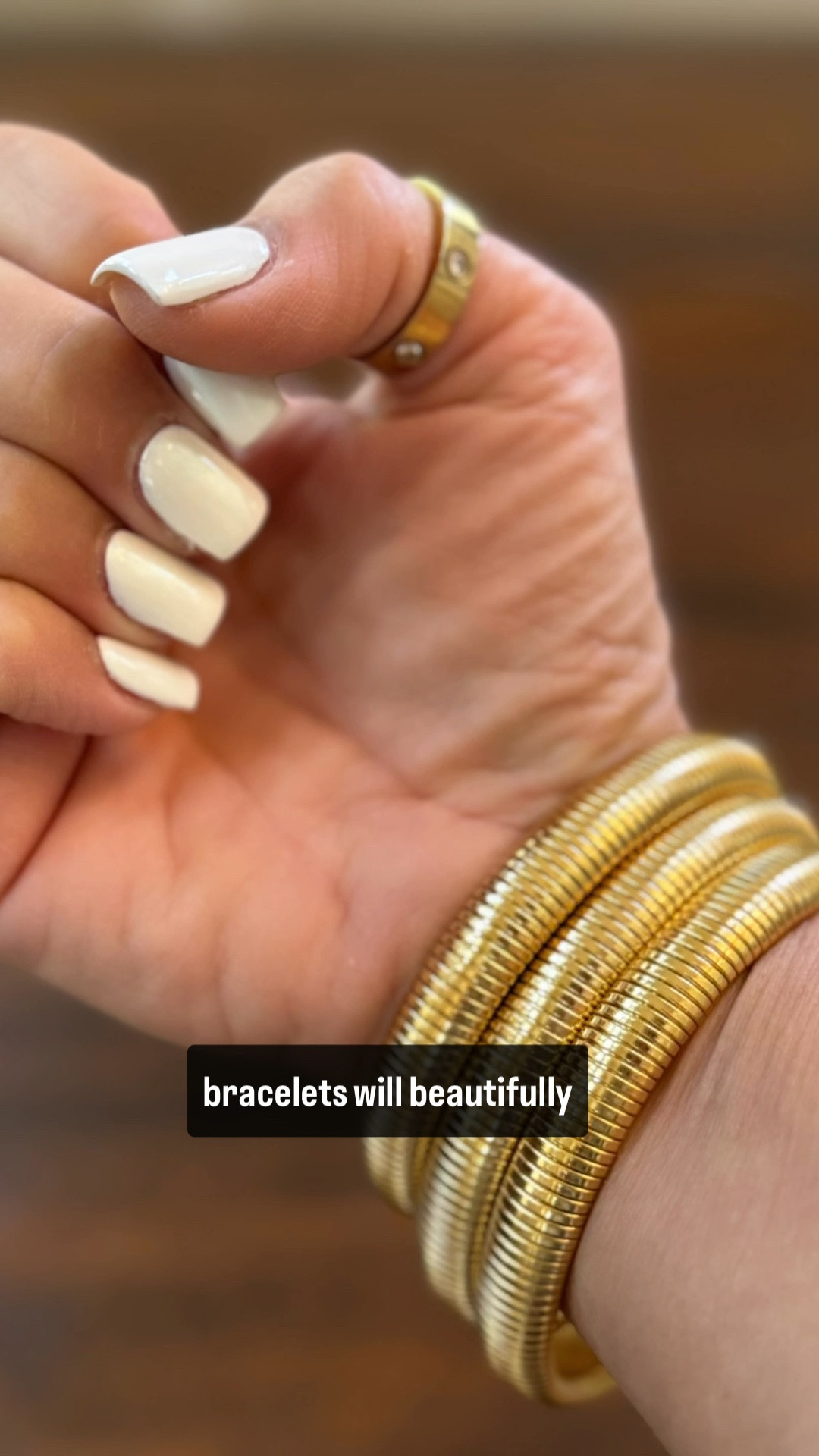 These are the ‘it’ bracelets you need in your collection! 💛 Elevate your style with this set of chunky gold bangles—18K gold plated and perfect for stacking. Whether you’re dressing up or down, these versatile pieces add the perfect touch of glam to any outfit. Shop now and give your wrist the upgrade it deserves! 

#LTKFindsUnder50 #LTKStyleTip #LTKWorkwear