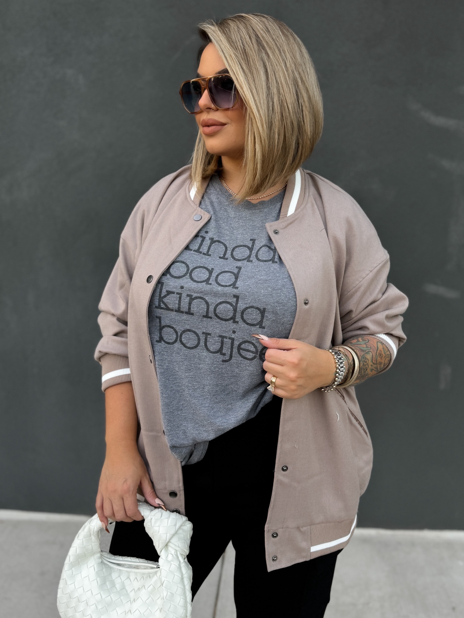 Bomber on sale now size xl 
Shirt is old sorry no link 



#LTKmidsize #LTKfindsunder50 #LTKfindsunder100