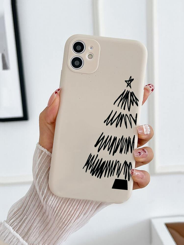 Christmas Tree Print Phone Case | SHEIN