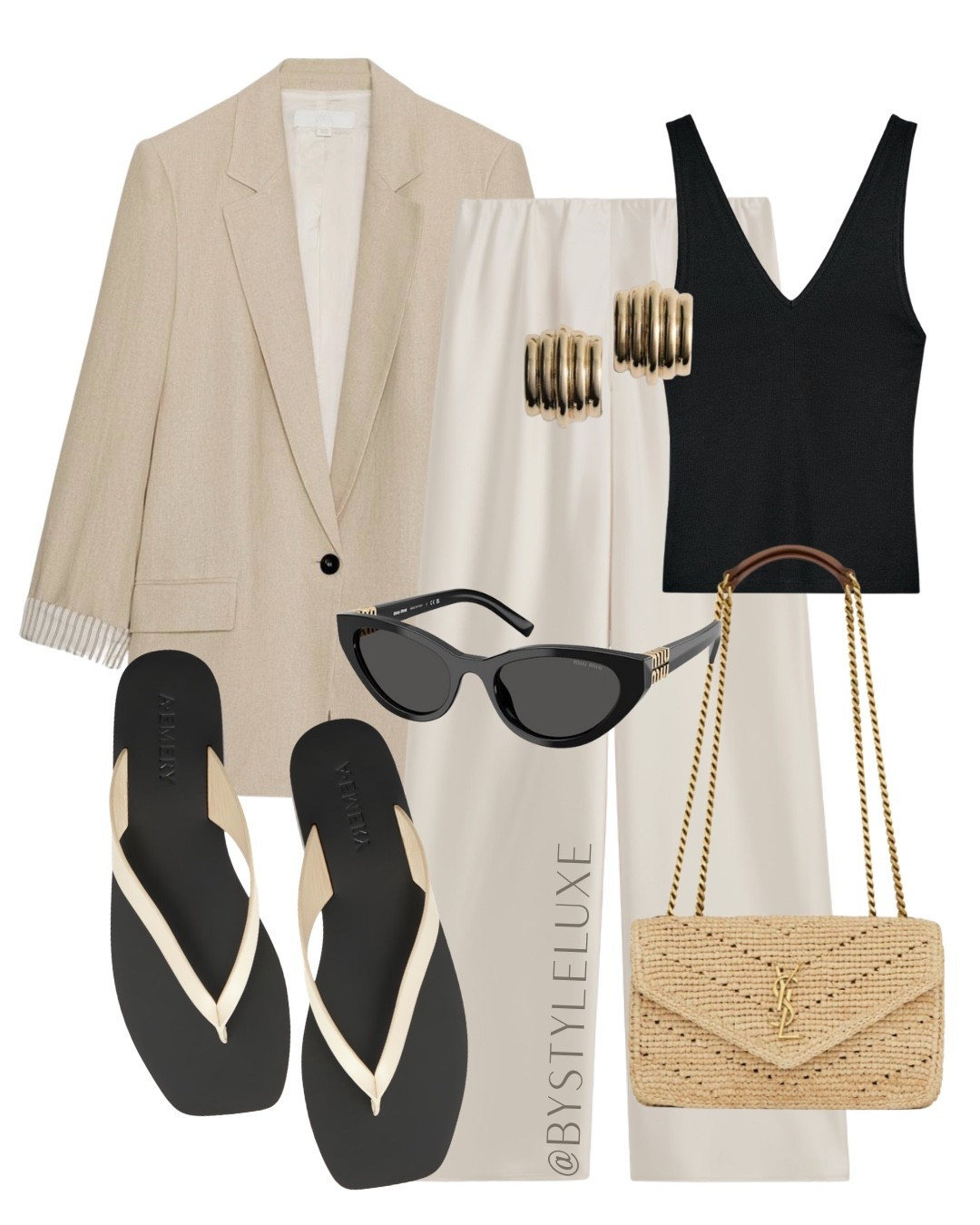 EFFORTLESS STYLE - A minimalist spring look with neutrals tones 

#blazer #satin #sandals

#LTKspring #LTKsummer #LTKeurope