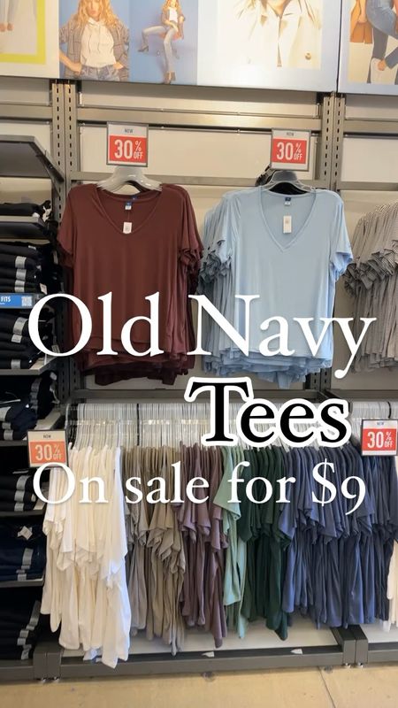 . Can’t go wrong with these basics from old navy- a lot of colors, great fit and on sale for $9 ✨ 
.
#oldnavy #oldnavystyle #basics #womenstees #casualoutfit #casualstyle #basicoutfit 

#LTKfindsunder50 #LTKsalealert #LTKstyletip