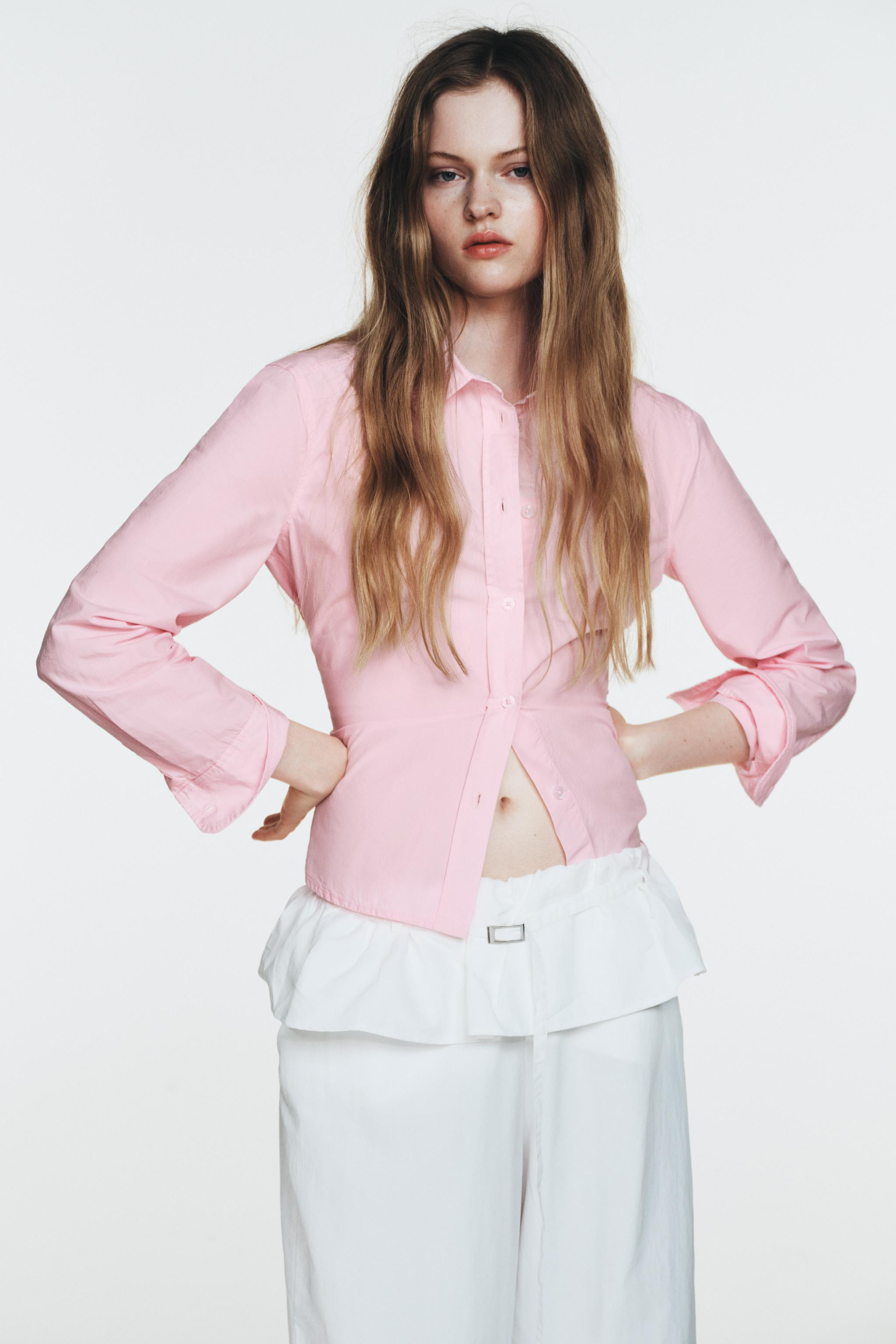 OVERLAPPING WAIST NYLON PANTS | Zara US