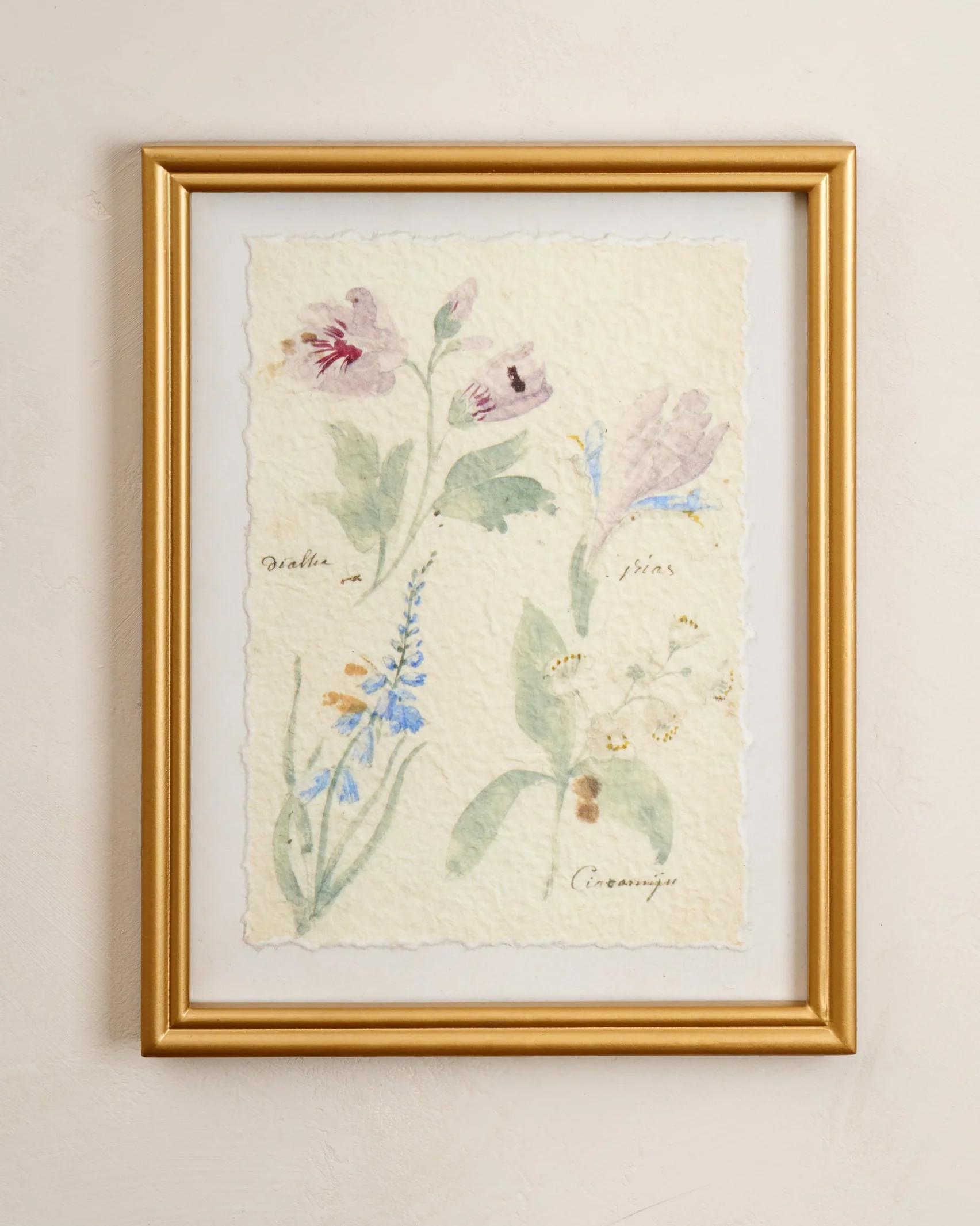Watercolor Floral Framed Print | Magnolia