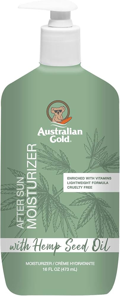 Australian Gold After Sun Moisturizer, Hemp Seed Oil, Vitamins A, E, C, 16 oz, Quick-Dry, No Dyes... | Amazon (US)