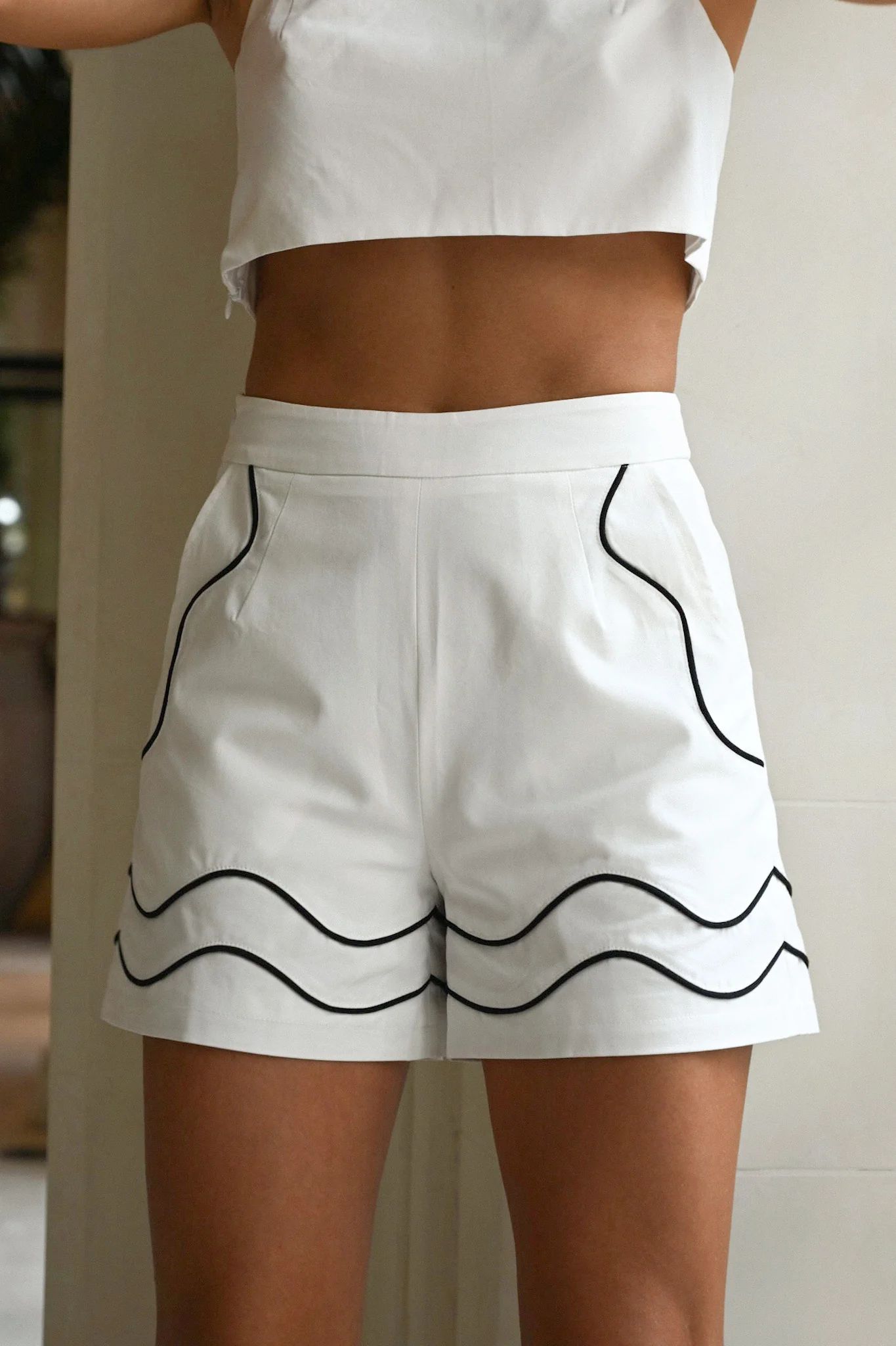Marchesa Wave Shorts | YLLW The Label