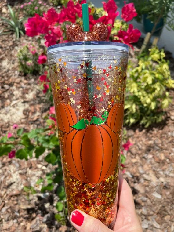 Mickey Pumpkin Inspired Halloween Fall Autumn Starbucks | Etsy | Etsy (US)