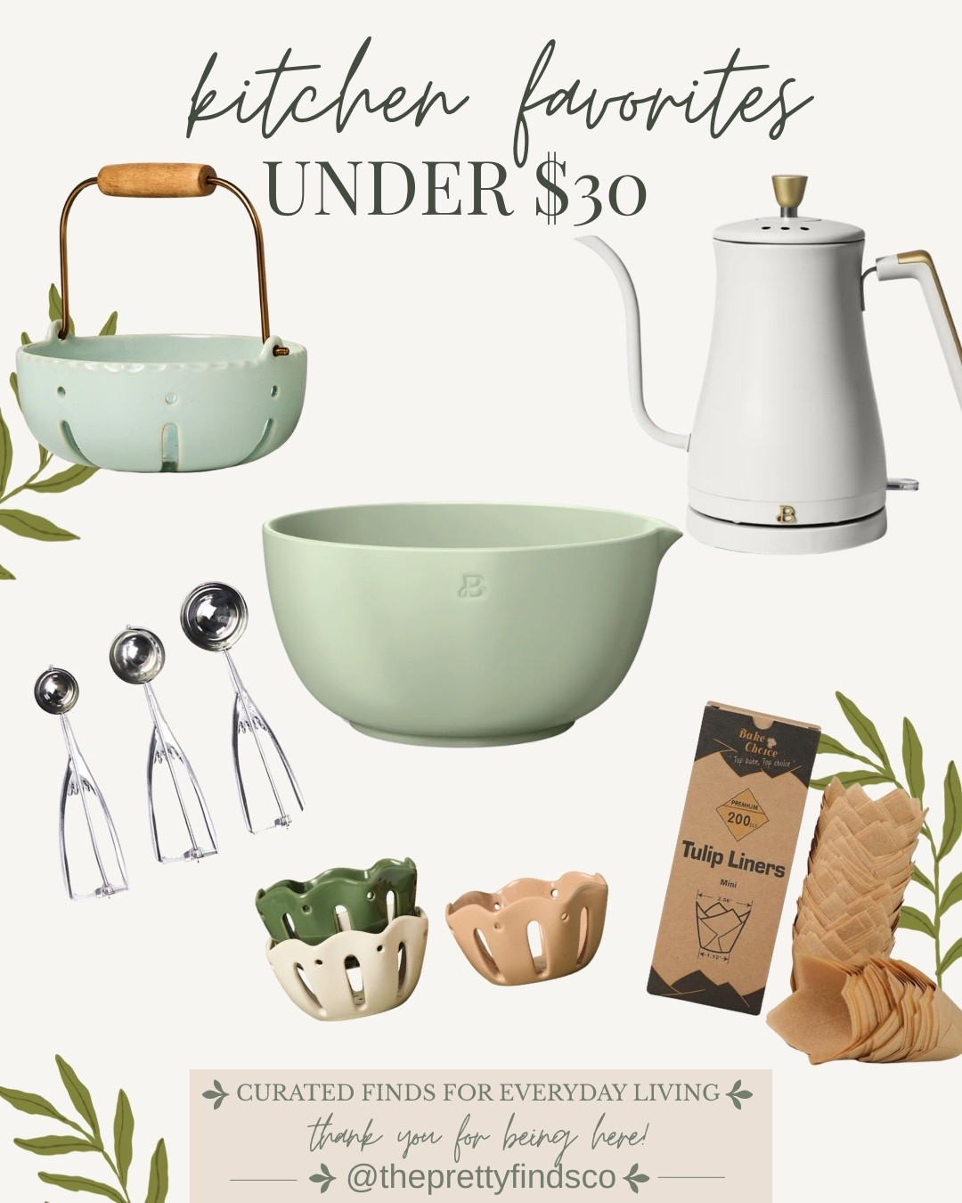 Kitchen favorites under $30 that are actually worth it 🤍

Mixing bowls, measuring tools, and the prettiest little baking details that make everyday cooking feel a little more special.

Affordable doesn’t have to mean boring—these are both functional and beautiful.

✨ everyday essentials
✨ neutral + cottage-inspired
✨ budget-friendly upgrades

#LTKunder50 #LTKhome #KitchenFinds #WalmartHome #CottageKitchen #AffordableHome #SimpleLiving