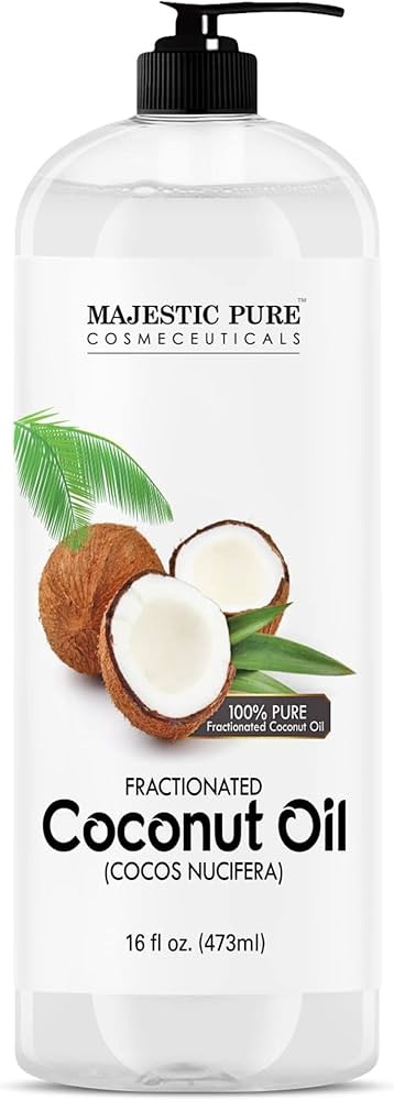 MAJESTIC PURE Fractionated Coconut Oil - Relaxing Massage Oil, Liquid Carrier Oil for Diluting Es... | Amazon (US)