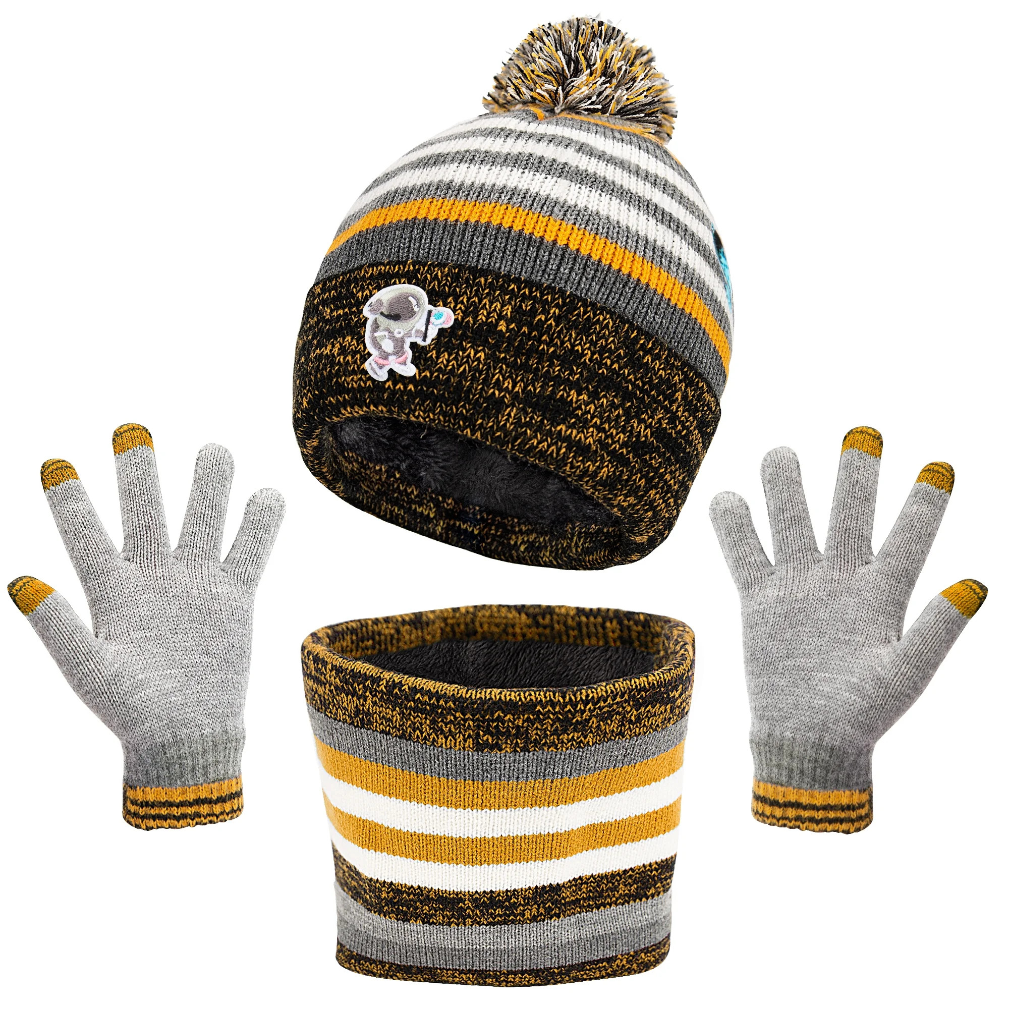 Maylisacc Toddler Baby Knit Hat and Mittens Kids Winter Warm Knitted Hat for Beanie Scarf Gloves ... | Walmart (US)