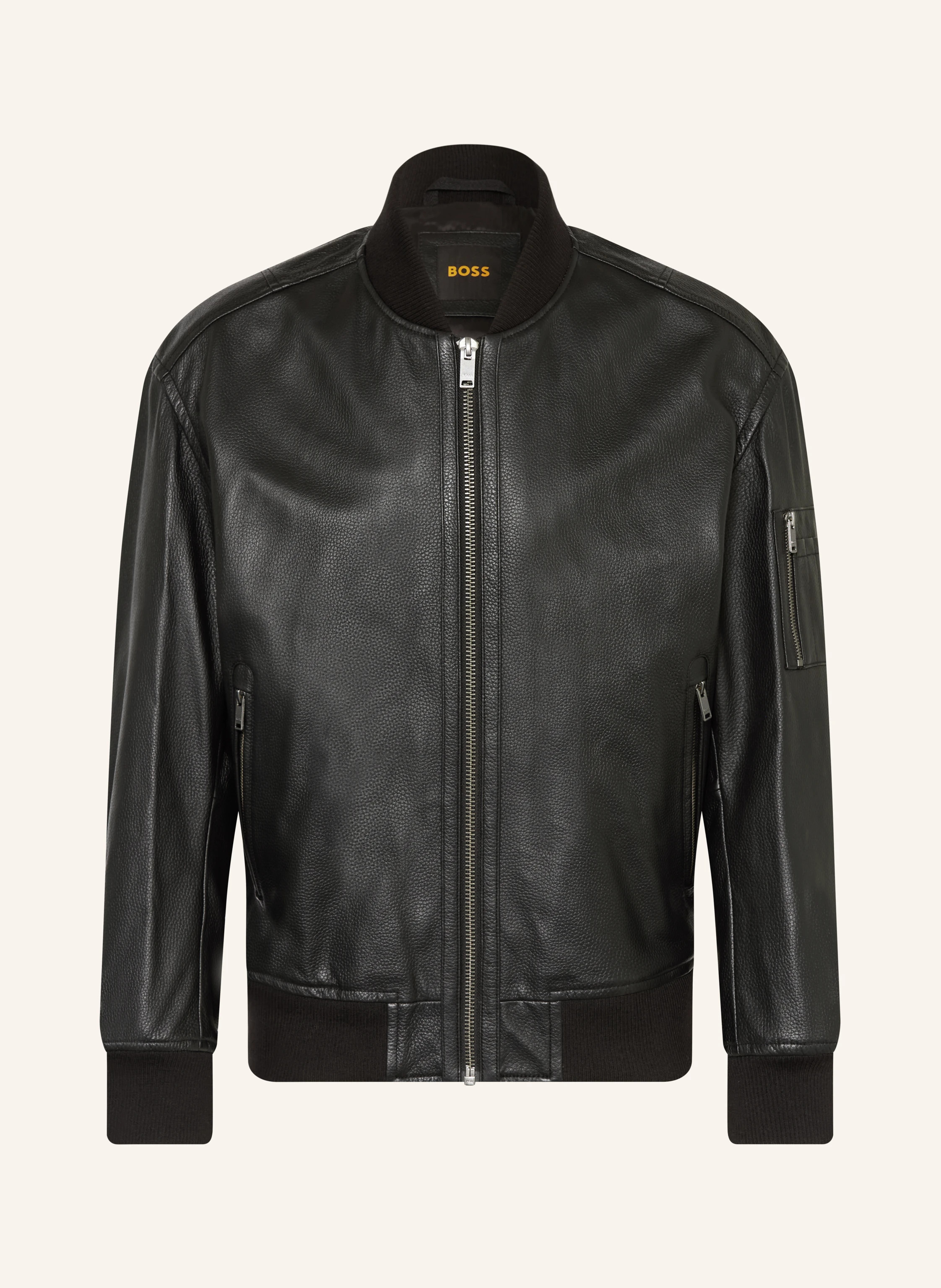 BOSS Lederblouson JAKRI in schwarz | Breuninger (DACH)