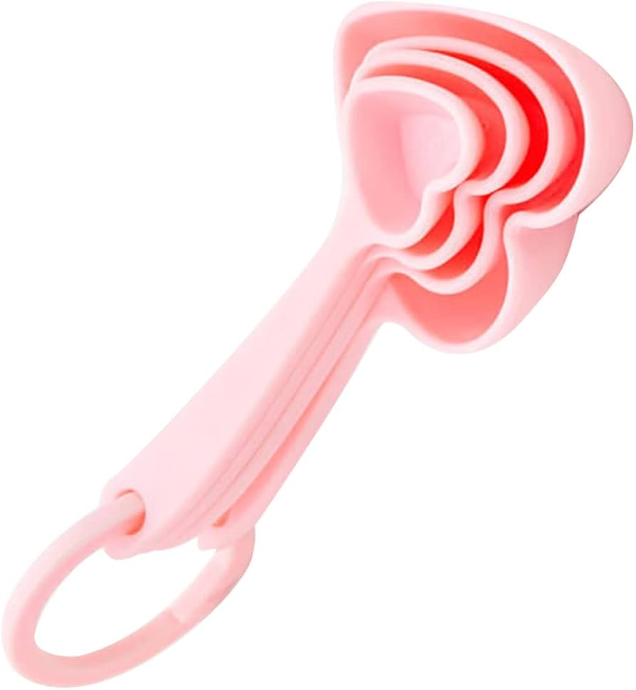 3 Sets Sets Heart Shaped Dessert Spoons Baking Measuring Spoons Creative Tableware Ice Cream Scoo... | Amazon (US)