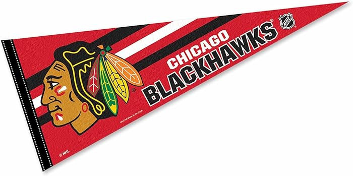 Chicago Blackhawks Pennant Flag | Amazon (US)