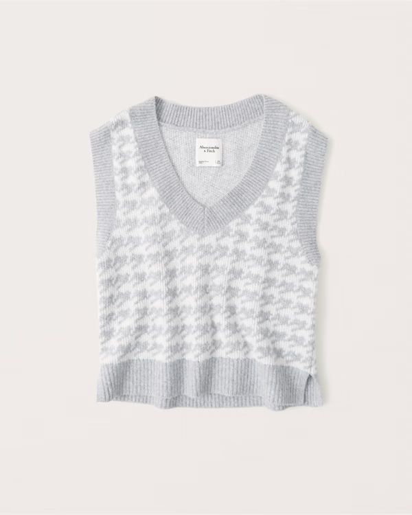 Cropped V-Neck Sweater Vest | Abercrombie & Fitch (US)