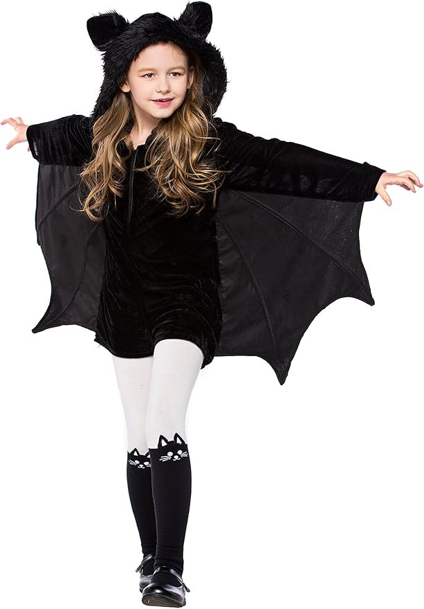 yolsun Girls' vampire bat Costume, Halloween Animal Cute dress up | Amazon (US)