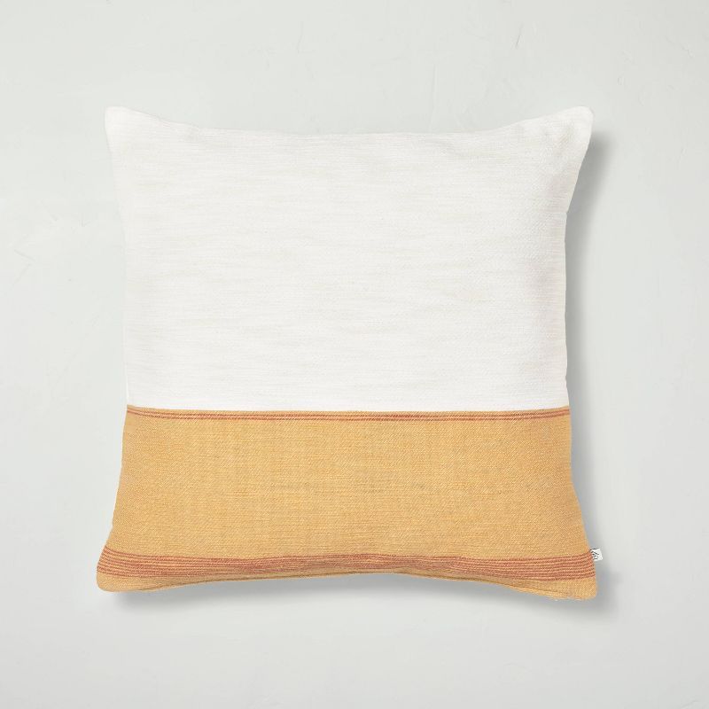 Color Block Border Throw Pillow with Zipper - Hearth & Hand™ with Magnolia | Target
