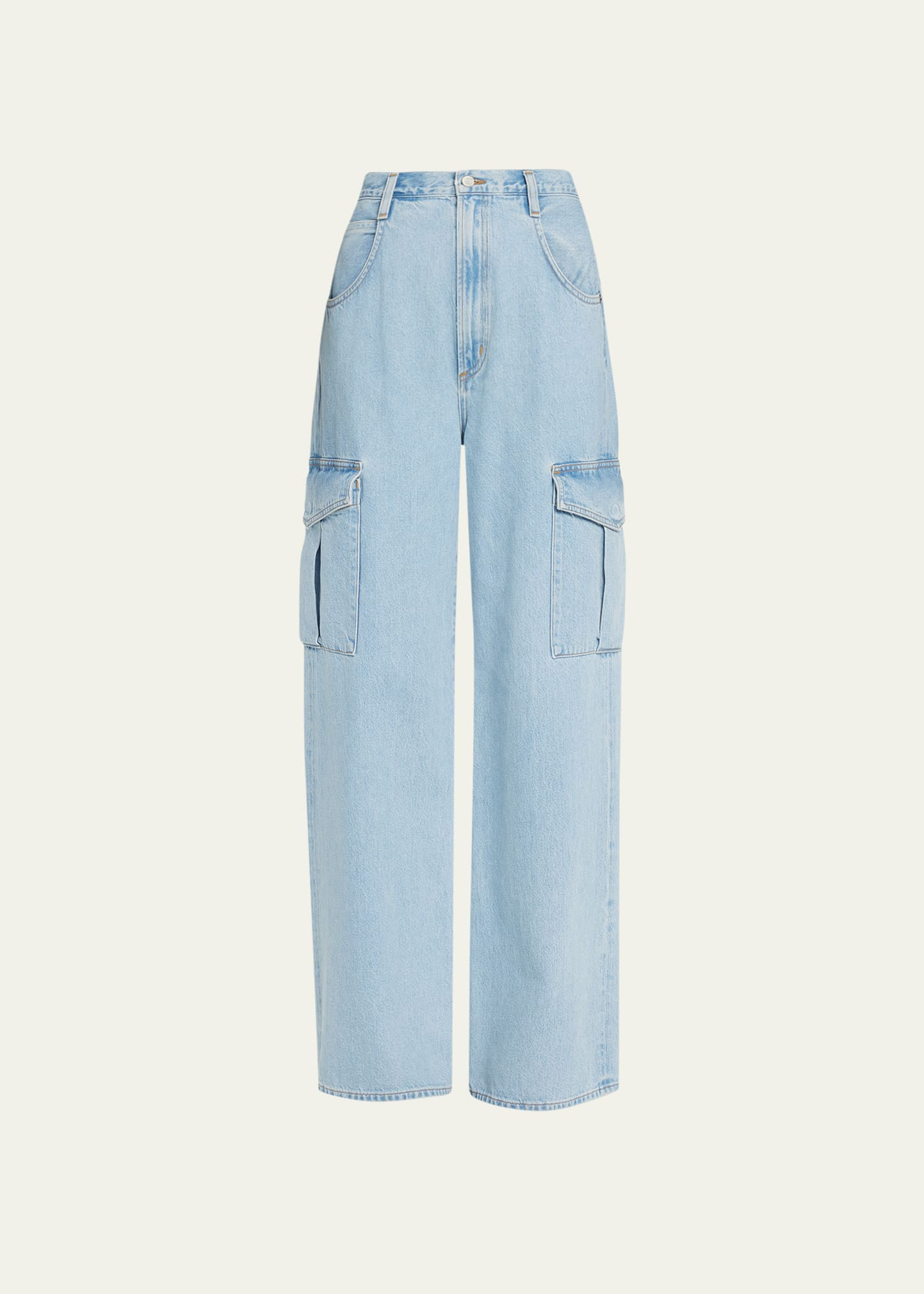 Minka Relaxed Flare Cargo Jeans | Bergdorf Goodman