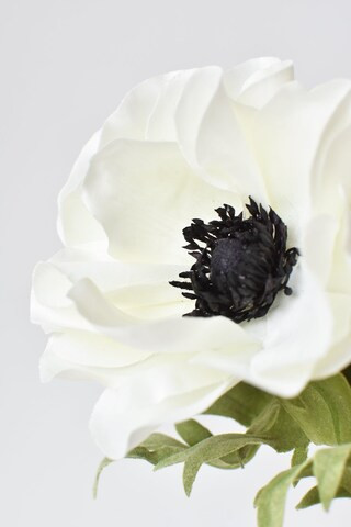 17" Faux Anemone White Stem | Michaels Stores
